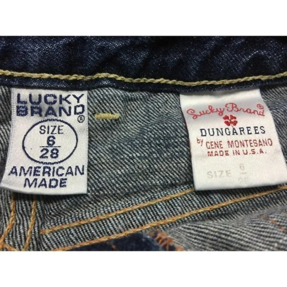 Lucky Brand Dungarees Denim Jean‎ Skirt Size 6 28